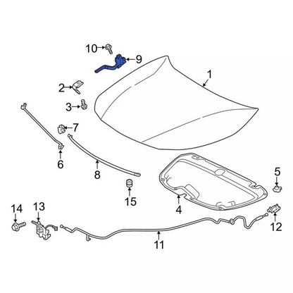 2020-2022 Genuine!! Toyota Corolla Driver Side Hood Hinge 53420-02510